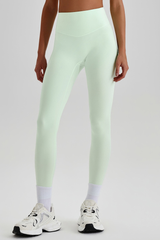 Women's Athletic High Waist No Front Seam Yoga Leggings