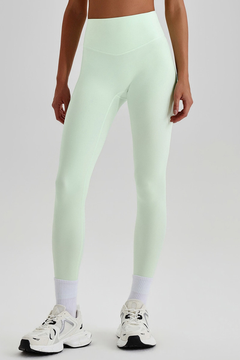 Women's Athletic High Waist No Front Seam Yoga Leggings