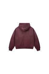 Women's Fleece-Lined Spray-Faded Oversized Hooded Jacket