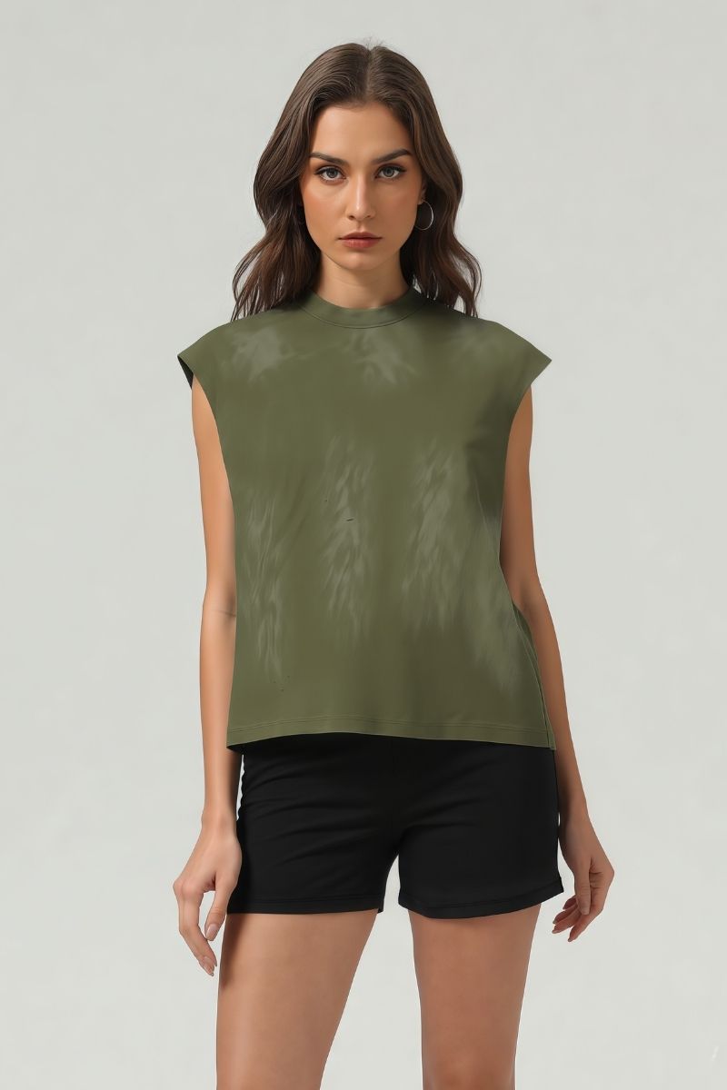 Vintage Distressed Sleeveless Sports Tank Top