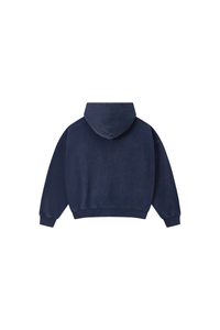 Men's Fall 100% Cotton Retro Boxy Two-Way Zip Hooded Jacket