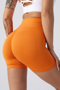 Women's Athletic Pleated Buttocks Lift Slim Shorts