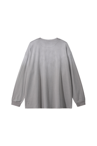 Men's Fall 100%Cotton Vintage Washed Drop Shoulder Pullover