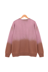 Unisex Fall Washed Vintage Gradient Crew Neck Sweatshirt