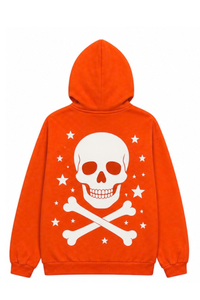 Unisex Halloween Multi Pattern Print Zip Up Hoodie