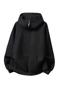 Men's Fall Half Zip Relaxed Hooded Sweatshirts
