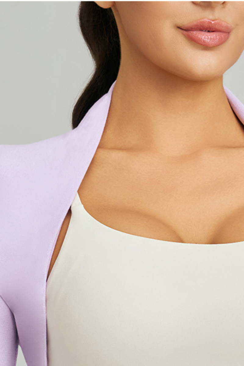 Women's Spring Finger Cuffs Cropped Waist Yoga Shrug