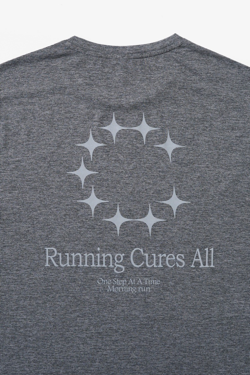 Unisex Lightweight Breathable Printed Athletic Running T-shirt