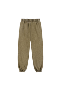 Unisex Fall 100% Cotton Vintage Washed Jogger