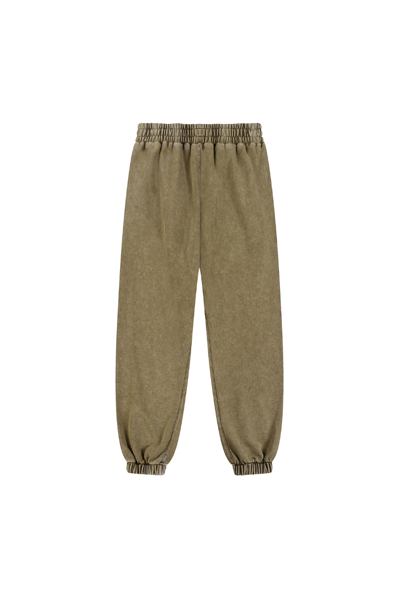 Unisex Fall 100% Cotton Vintage Washed Jogger
