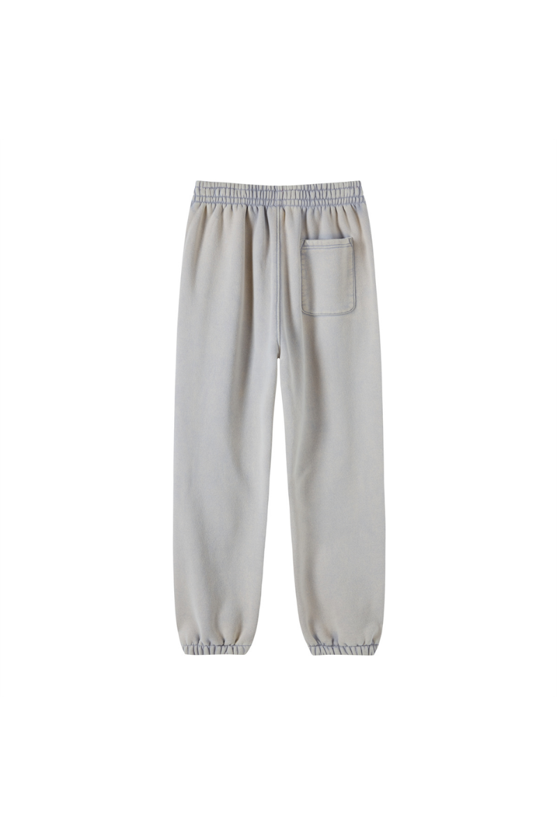 Unisex Fall Fleece Wax Dyed  Vintage Athletic Jogger
