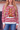 Women's Christmas Cow Striped Color Block Sweatshirt