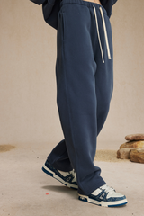 Straight-cut casual pants