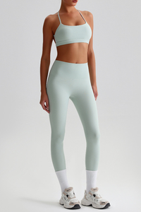 Women's Sports Quick Dry Bra And Leggings Yoga 2-Piece Set