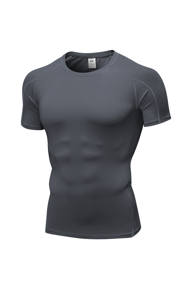 Men's Quick‑Dry Compression Workout Short Sleeve T‑Shirt