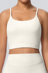 Women's Athletic U-neck Slim Shoulder Strap Bra