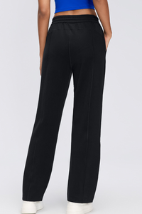 Women's Air Layer Elastic Toggle Wide Leg Athletic Pants