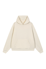 Unisex Fall Boxy Fit Waffle Texture Pullover Relaxed Hoodie