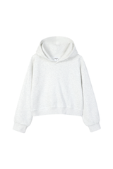 Women's Fall Cropped Relaxed Solid Sports Hoodie