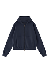 Women's Fall 100% Cotton 360G Boxy Two‑Way Zip Jacket