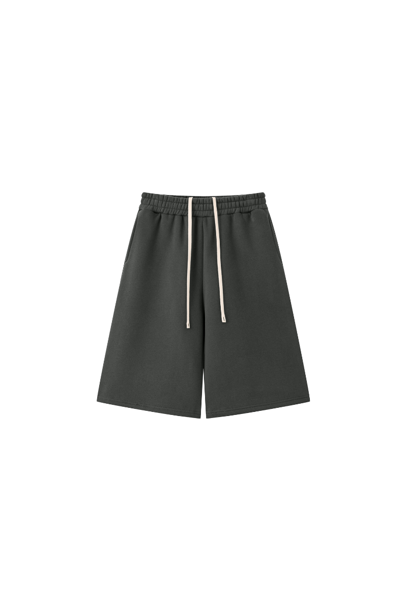 Men's Fleece Lined Drawstring Loose Casual Five Inch Shorts