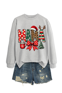 Women's Winter/Fall Christmas Santa Multi-color Pullover