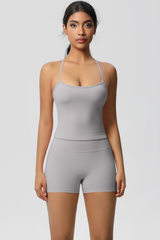 Women Workout Set: Quick Dry Sports Bra + High Waist Shorts