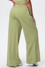 Women’s Athletic Drawstring Loose-Fit  Wide-Leg Pants