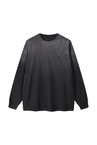 Unisex Fall 100% Cotton Washed  Loose Drop Shoulder Pullover