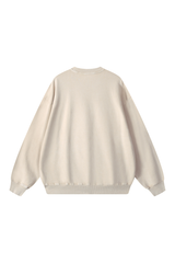 Unisex Fall 100% Cotton Snow Washed Crewneck Sweatshirt