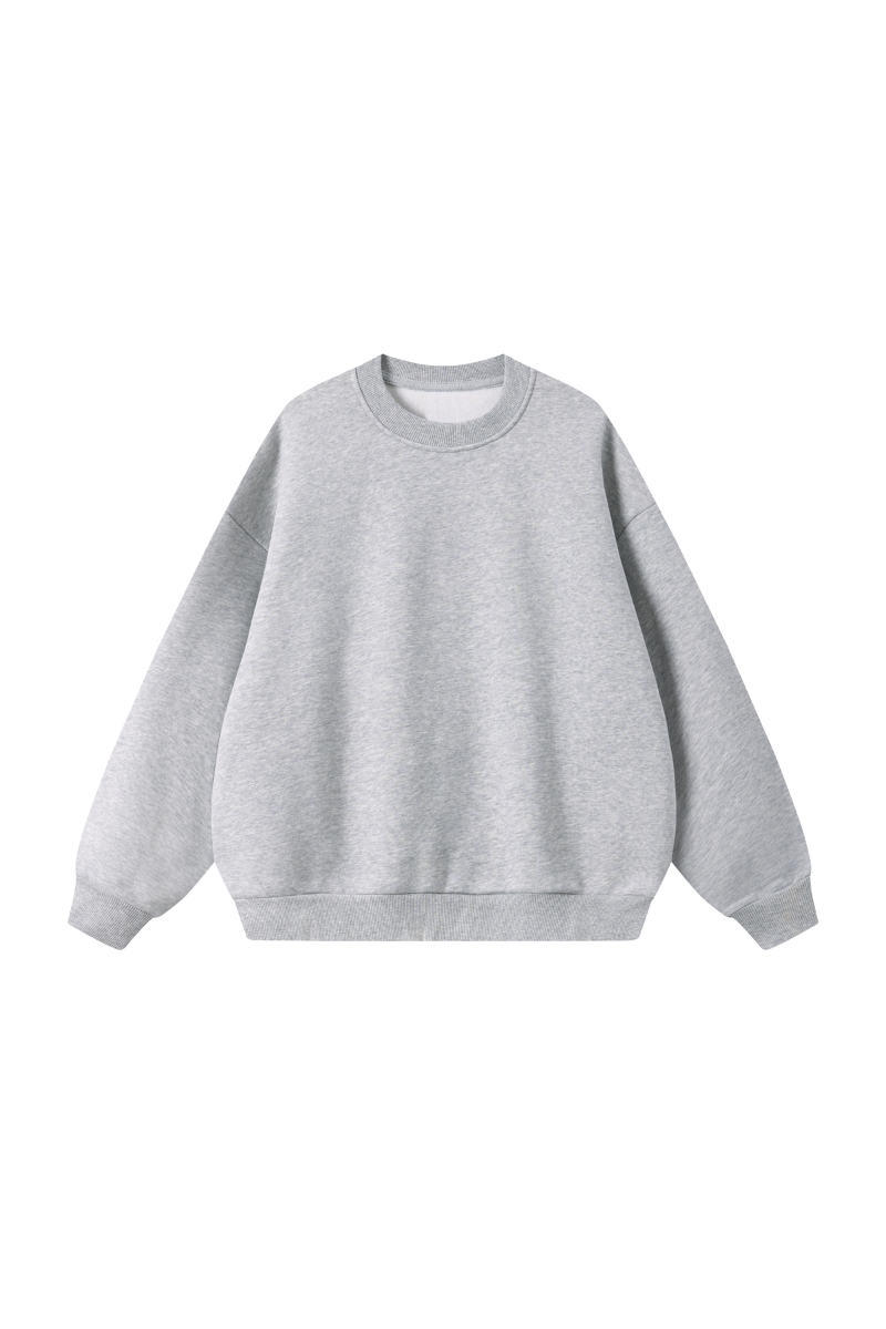 Women's Fall Heavyweight Fleece Cropped Crew Neck Sweatshirt