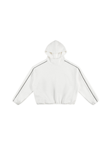Men's Fall Relaxed Contrast Color Stripe High Neck Hoodie