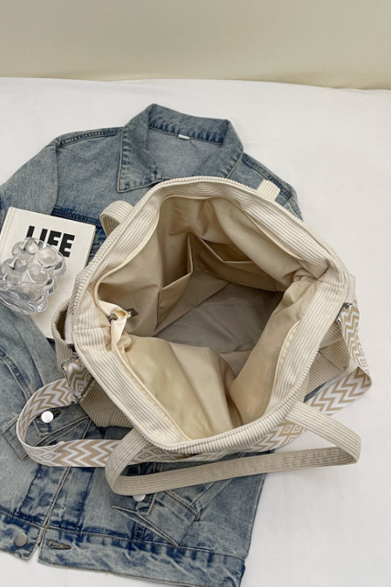 Women's Fall Corduroy Mother-Child Tote Bag Set