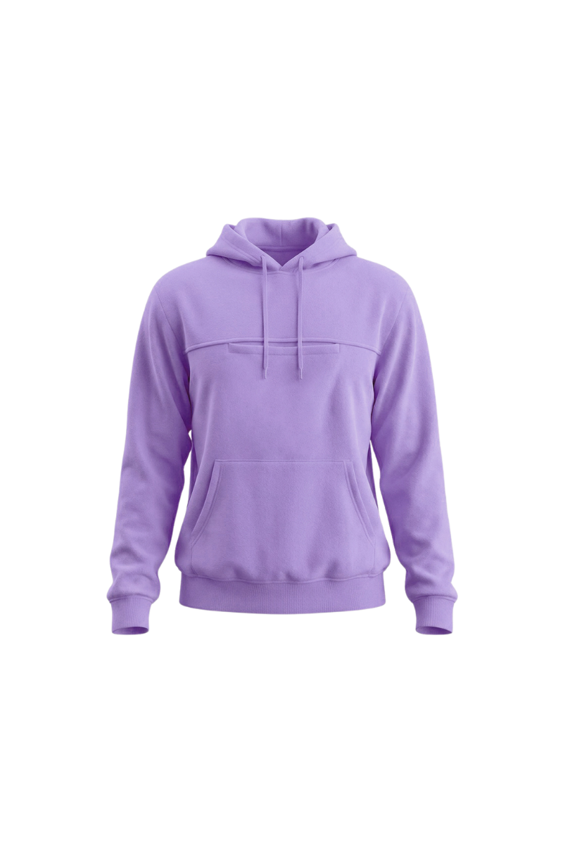 Women's Fall Solid Hoodie With Pet Pocket And Finger Cuffs