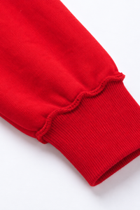 Women's Fall Drop Shoulder Loose Fleece Mock Neck Sweatshirt