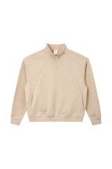 Men's  Fall 1/4 Zip Raglan Sleeve Mock Neck Sweatshirt