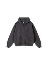 Women's Fall Heavyweight Vintage Washed Cotton Hooded Jacket
