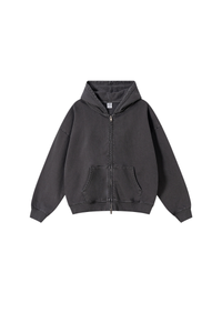Women's Fall Heavyweight Vintage Washed Cotton Hooded Jacket