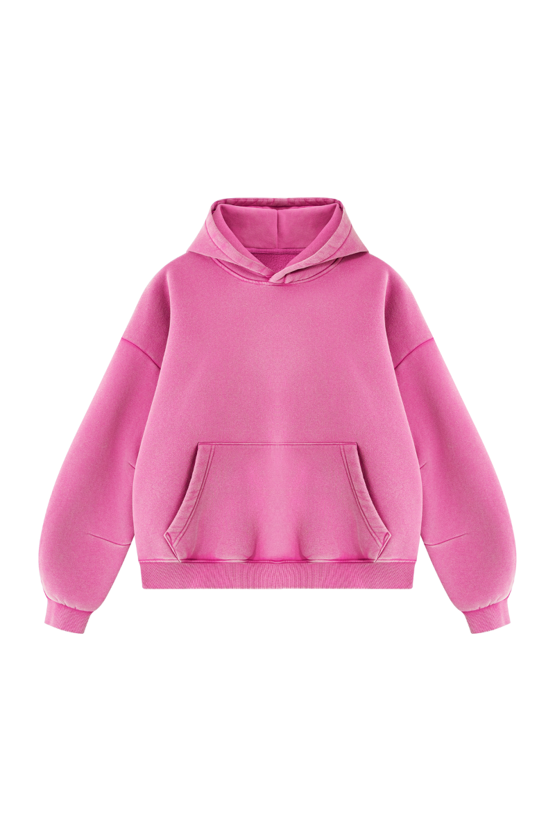 Men's Fall Fleece Heavyweight Washed Drop Shoulder Hoodie