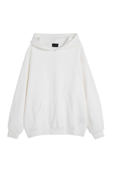 Unisex Fall 100% Cotton Solid Kangaroo Pocket Hoodie