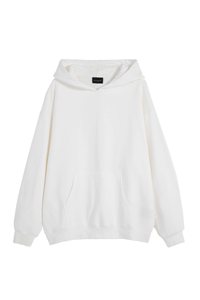 Unisex Fall 100% Cotton Solid Kangaroo Pocket Hoodie