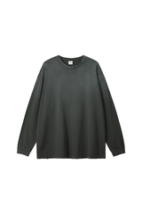 Men's Fall 100%Cotton Vintage Washed Drop Shoulder Pullover