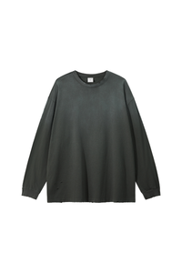 Men's Fall 100%Cotton Vintage Washed Drop Shoulder Pullover