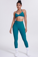 Women's Seamless Sports Bra Athletic Leggings Two-Piece Set