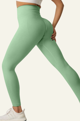 Women's High-waist Pleated Buttocks Lift Yoga Leggings