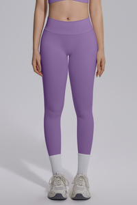 Women's Seamless Knit V-Waist Tight Butt-Lift Yoga Leggings