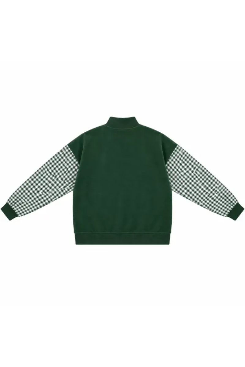 Women's Fall Christmas Letter Embroidery Mockneck Sweatshirt