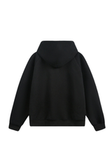 Unisex Fall  Half Zip Relaxed Hooded Sweatshirts