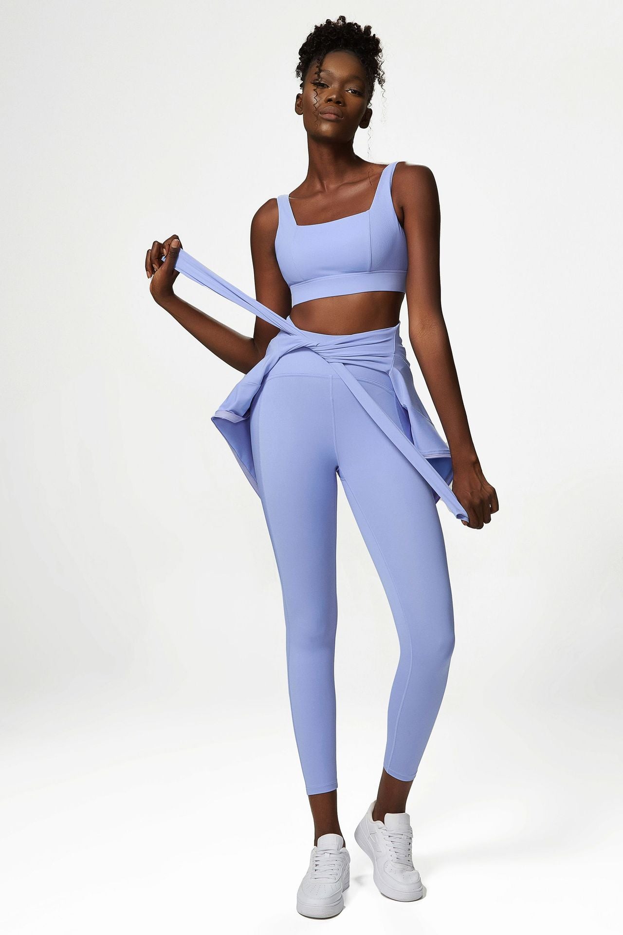 Naked feel Anti-wrinkle bubble butt leggings