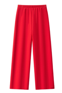 Unisex Fall Drawstring Side Pocket Wide Leg Sweatpants